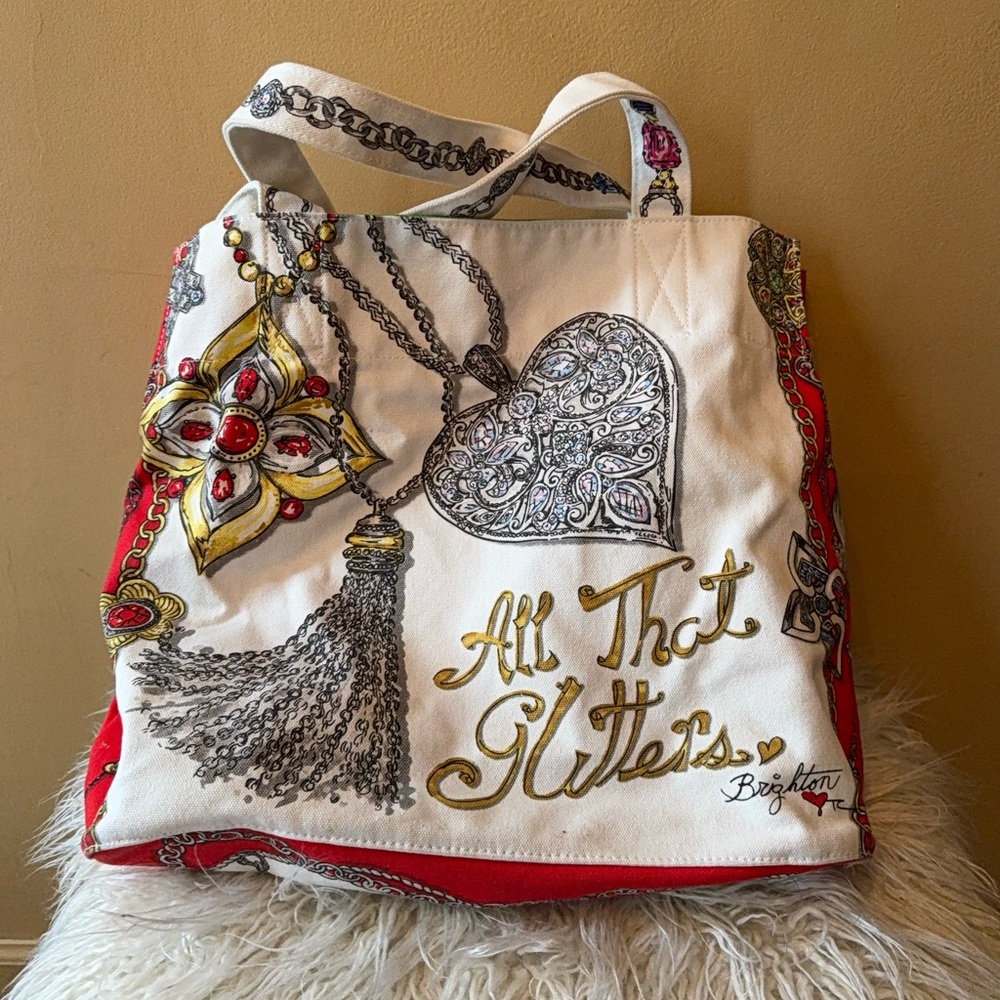 Brighton NWOT Canvas Tote Bag